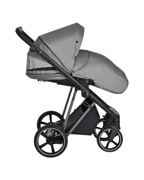 Коляска 3 в 1 Roan Sol Lux, Cloud Grey шасси Nikiel (Серый)