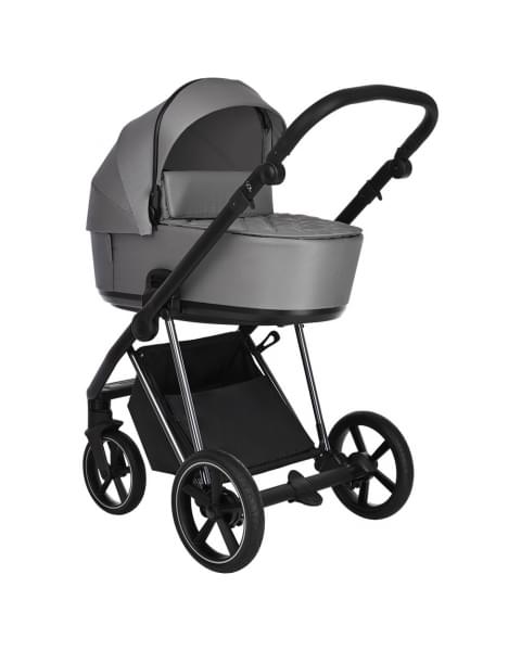Коляска 3 в 1 Roan Sol Lux, Cloud Grey шасси Nikiel (Серый)