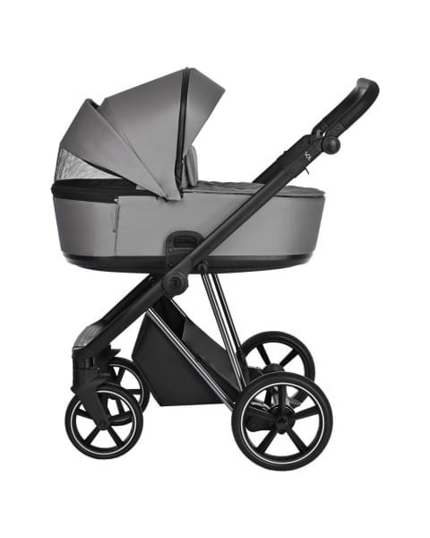 Коляска 3 в 1 Roan Sol Lux, Cloud Grey шасси Nikiel (Серый)
