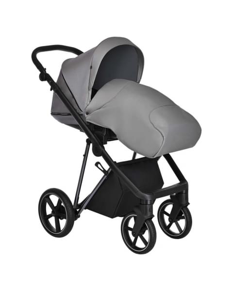 Коляска 3 в 1 Roan Sol Lux, Cloud Grey шасси Nikiel (Серый)