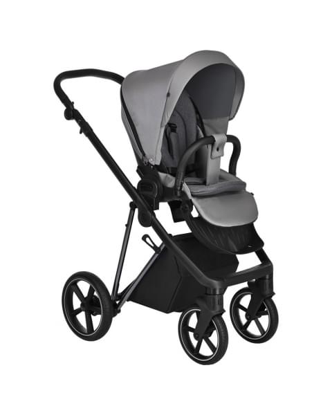 Коляска 3 в 1 Roan Sol Lux, Cloud Grey шасси Nikiel (Серый)