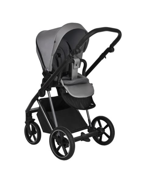 Коляска 3 в 1 Roan Sol Lux, Cloud Grey шасси Nikiel (Серый)
