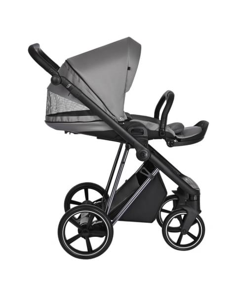 Коляска 3 в 1 Roan Sol Lux, Cloud Grey шасси Nikiel (Серый)