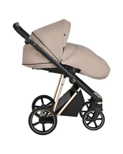 Коляска 3 в 1 Roan Sol Luxury, Sesame шасси Gold (Бежевый)