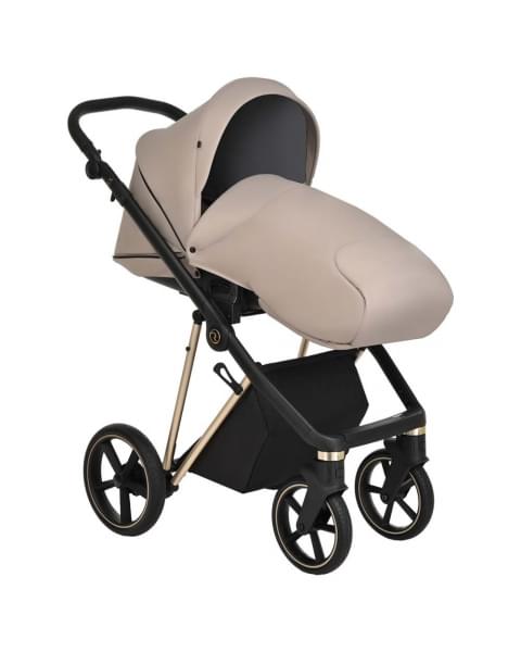Коляска 3 в 1 Roan Sol Luxury, Sesame шасси Gold (Бежевый)
