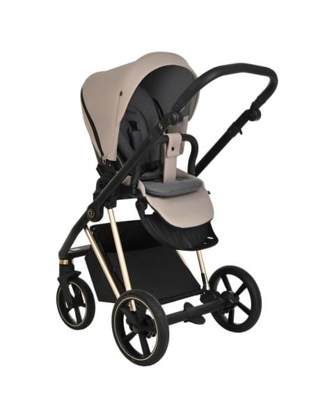 Коляска 3 в 1 Roan Sol Luxury, Sesame шасси Gold (Бежевый)