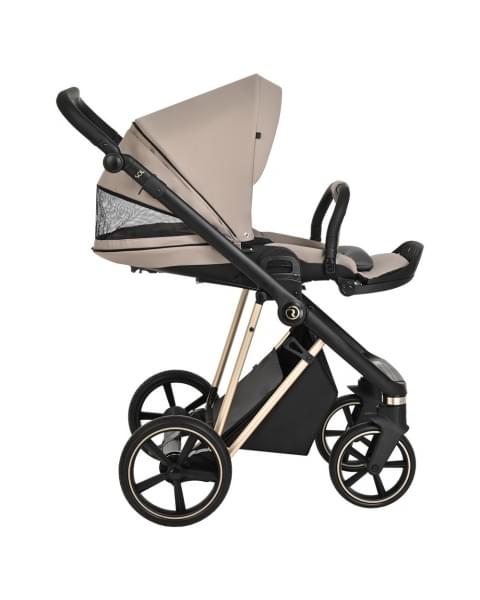 Коляска 3 в 1 Roan Sol Luxury, Sesame шасси Gold (Бежевый)