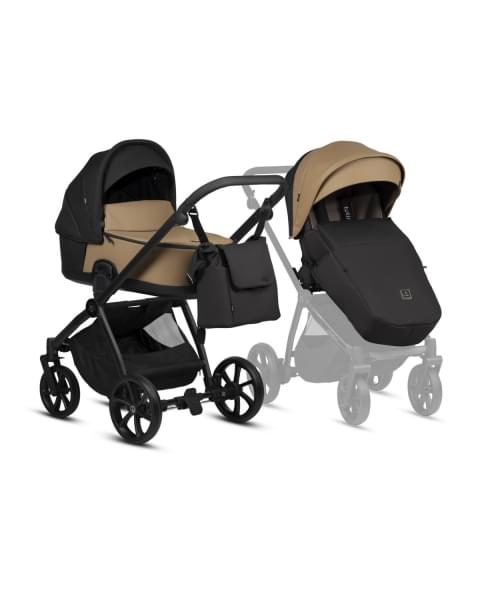 Коляска 3 в 1 Tutis Mio 3+ Essential Leather, Beige (180)
