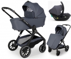 Коляска Agex Prima Pro 3 в 1 с автокреслом i-Team Grey Grey (Серый)