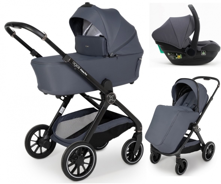 Коляска Agex Prima Pro 3 в 1 с автокреслом i-Team Grey APP633 Grey (Серый)