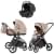 Коляска Carrello Vector 2025 CRL-6551 Vega Absolute Black 3 в 1 Mellow Beige