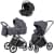 Коляска Carrello Vector CRL-6550 Vega Absolute Black 3 в 1 Landscape Grey