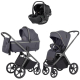 Коляска Carrello Vector CRL-6550 Vega Absolute Black 3 в 1 Landscape Grey