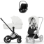 Коляска 3 в 1 Cybex Priam V Matt Black Style Off White + Cloud T Sepia Black