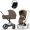 Коляска 3 в 1 Cybex Priam V Rosegold Style Coconut Brown + Cloud T Sepia Black
