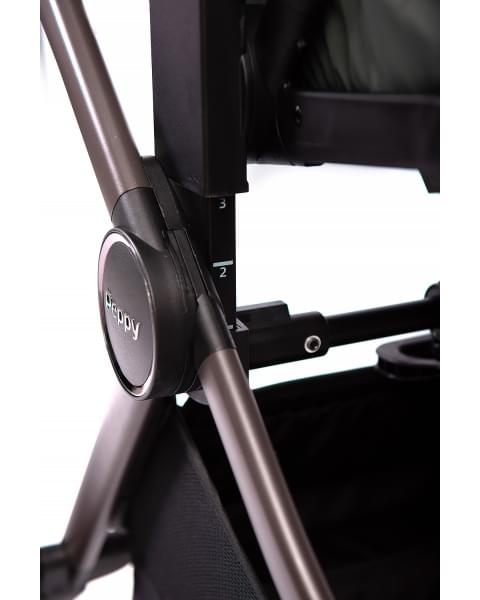 Коляска детская Peppy Monaco thermo 2 в 1 Green (зеленый), рама серо-коричневая