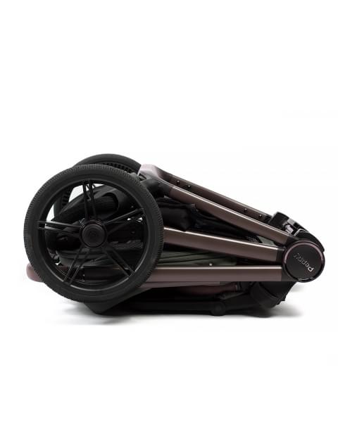 Коляска детская Peppy Monaco thermo 2 в 1 Green (зеленый), рама серо-коричневая