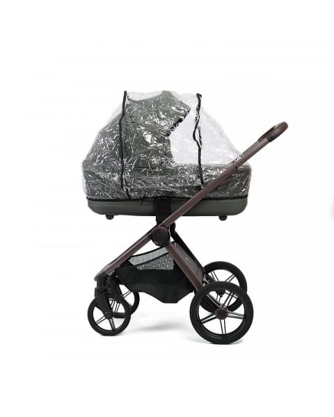 Коляска детская Peppy Monaco thermo 2 в 1 Green (зеленый), рама серо-коричневая