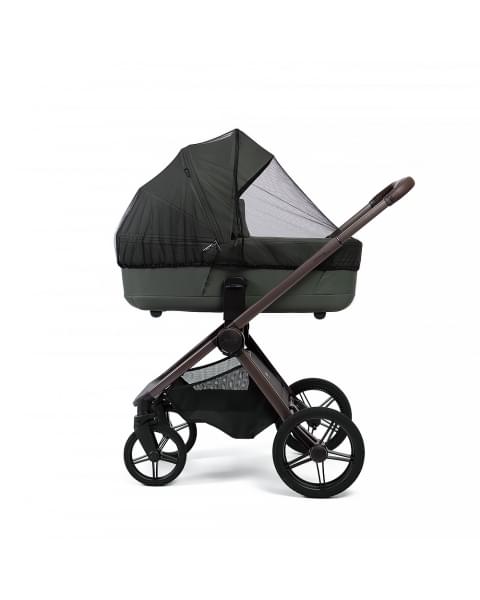 Коляска детская Peppy Monaco thermo 2 в 1 Green (зеленый), рама серо-коричневая