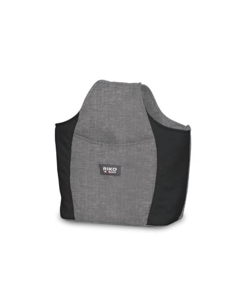 Коляска для двойни 2 в 1 Riko Basic Saxo, 04 (Графит / Чёрный)