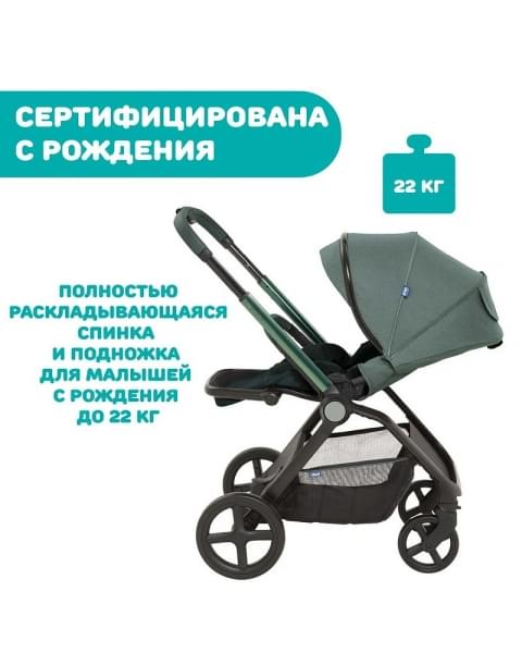 Коляска прогулочная Chicco Mysa, Jade Green (Зеленый)