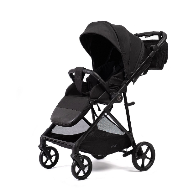 Коляска прогулочная Peppy Amici, Black / шасси Black