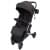 Коляска прогулочная Peppy Polo silver black хром рама, сумка
