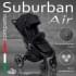 Коляска прогулочная Sweet Baby Suburban Air, Black (Черный)