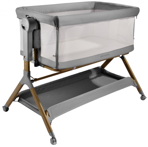 Колыбель Amarobaby Care механическая светло-серый