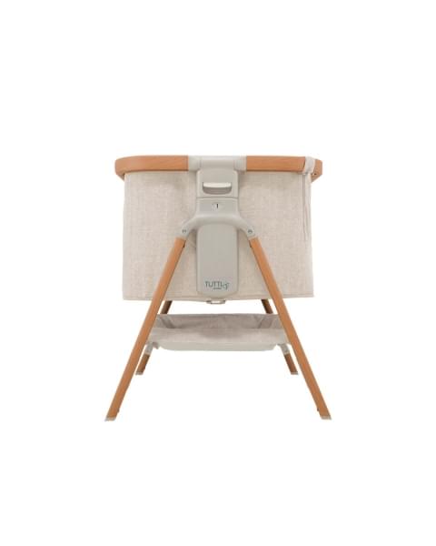Колыбель Tutti Bambini CoZee с колесами, Scandinavian Walnut / Ecru (Орех / Бежевый)