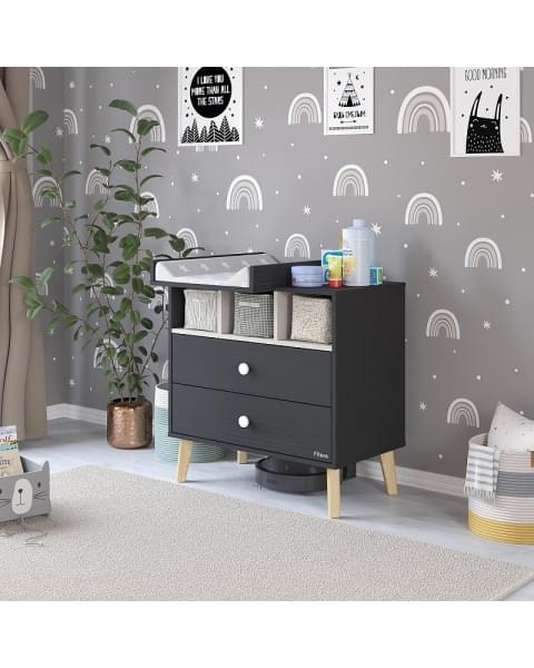 Комод Pituso Kids Luxor ЛДСП Черный-кашемир