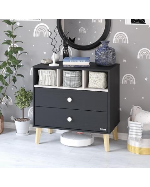 Комод Pituso Kids Luxor ЛДСП Черный-кашемир