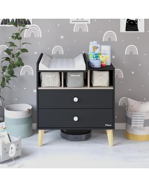 Комод Pituso Kids Luxor ЛДСП Черный-кашемир
