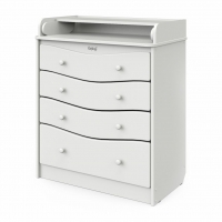 Комод Атон Сириус Kristoff МДФ 800/4, Белый