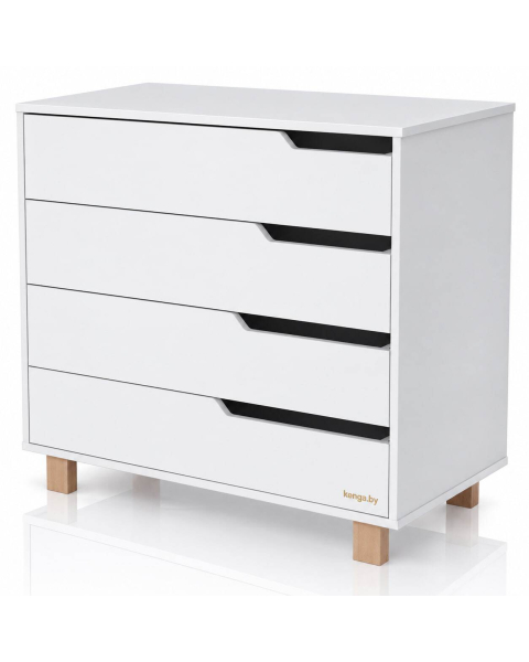 Комод Incanto MARSI 900/4 с органайзером, ЛДСП — белый-бук