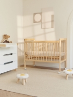 Комплект: Кроватка детская MIRRA LIGHT c матрасом и простынёй от Happy Baby