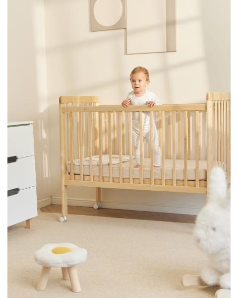 Комплект: Кроватка детская MIRRA LIGHT c матрасом и простынёй от Happy Baby