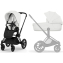Коляска Cybex Priam V Matt Black Style Collection 2 в 1 Off White