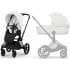 Коляска Cybex Priam V Matt Black Style Collection 2 в 1 Off White