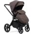 Детская коляска Peppy Monaco 3 в 1 с автокреслом First Brownie коричневый, рама черная