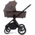 Детская коляска Peppy Monaco 3 в 1 с автокреслом First Brownie коричневый, рама черная