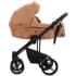 Детская коляска Bebetto Magnum Light SE Pro 2 в 1 04 рыжая кожа черная рама