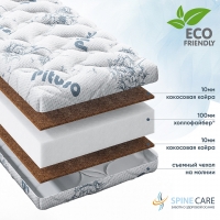 Матраc Pituso детский беспружинный Coco Soft 120*60*12 стеганый трикотаж СS-100/5