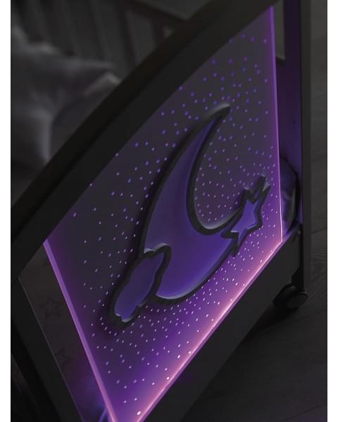 Детская кровать Erbesi Moon LED белый