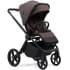 Детская коляска Peppy Monaco 3 в 1 с автокреслом First Brownie коричневый, рама черная
