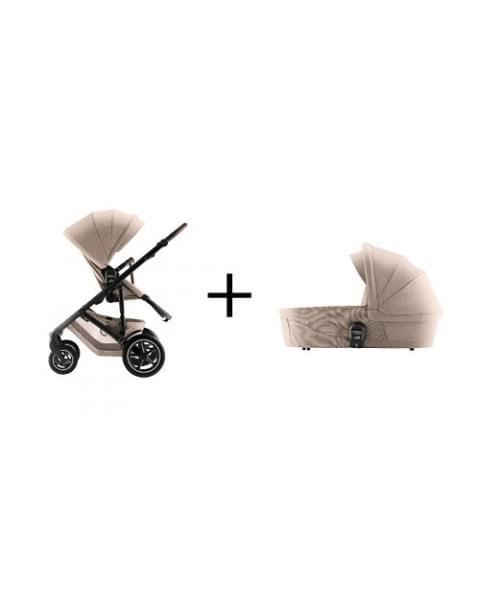 Детская коляска 3 в 1 Britax Roemer Smile 5Z Style и автокресло Baby-Safe Core Space Black Teak