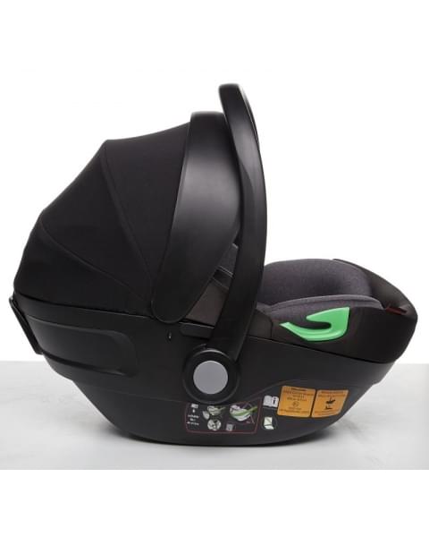 Детская коляска Peppy Monaco 3 в 1 с автокреслом First Brownie коричневый, рама черная