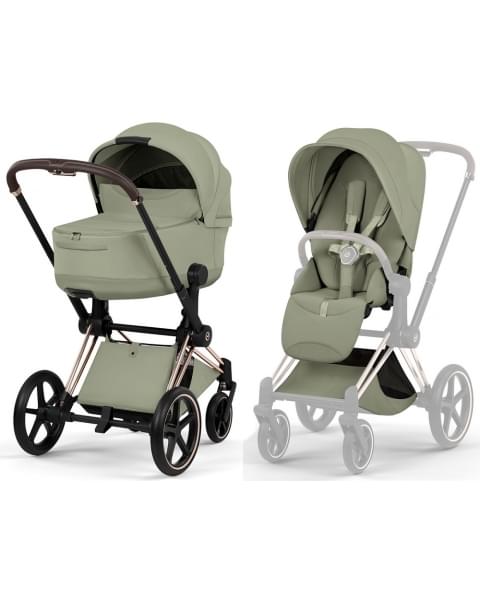 Коляска Cybex Priam V Rosegold Style Collection 2 в 1 Sage Green