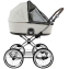 Детская коляска Roan Bass Next Classic 2.0 d14 3 в 1 с автокреслом Tutis Elo Lux EduSky Black BSNC/94/2 Marzipan/Black/руч.Cappuccino