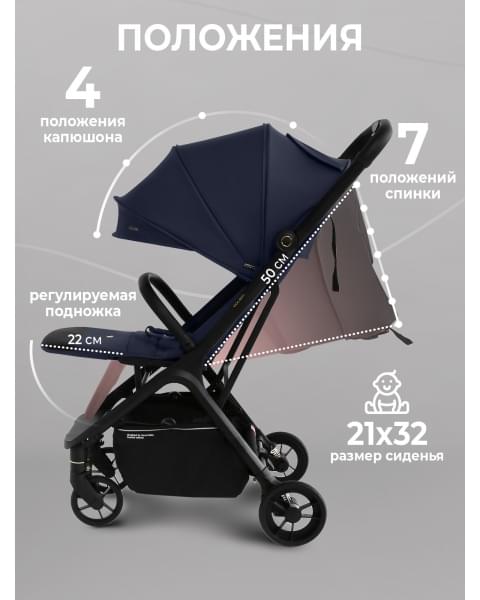 Прогулочная коляска Sweet Baby Colibri Dark Blue